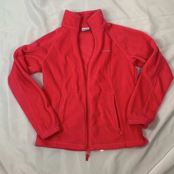 Pink Columbia Fleece Zip Up Jacket Size Medium - Picture 3 of 5